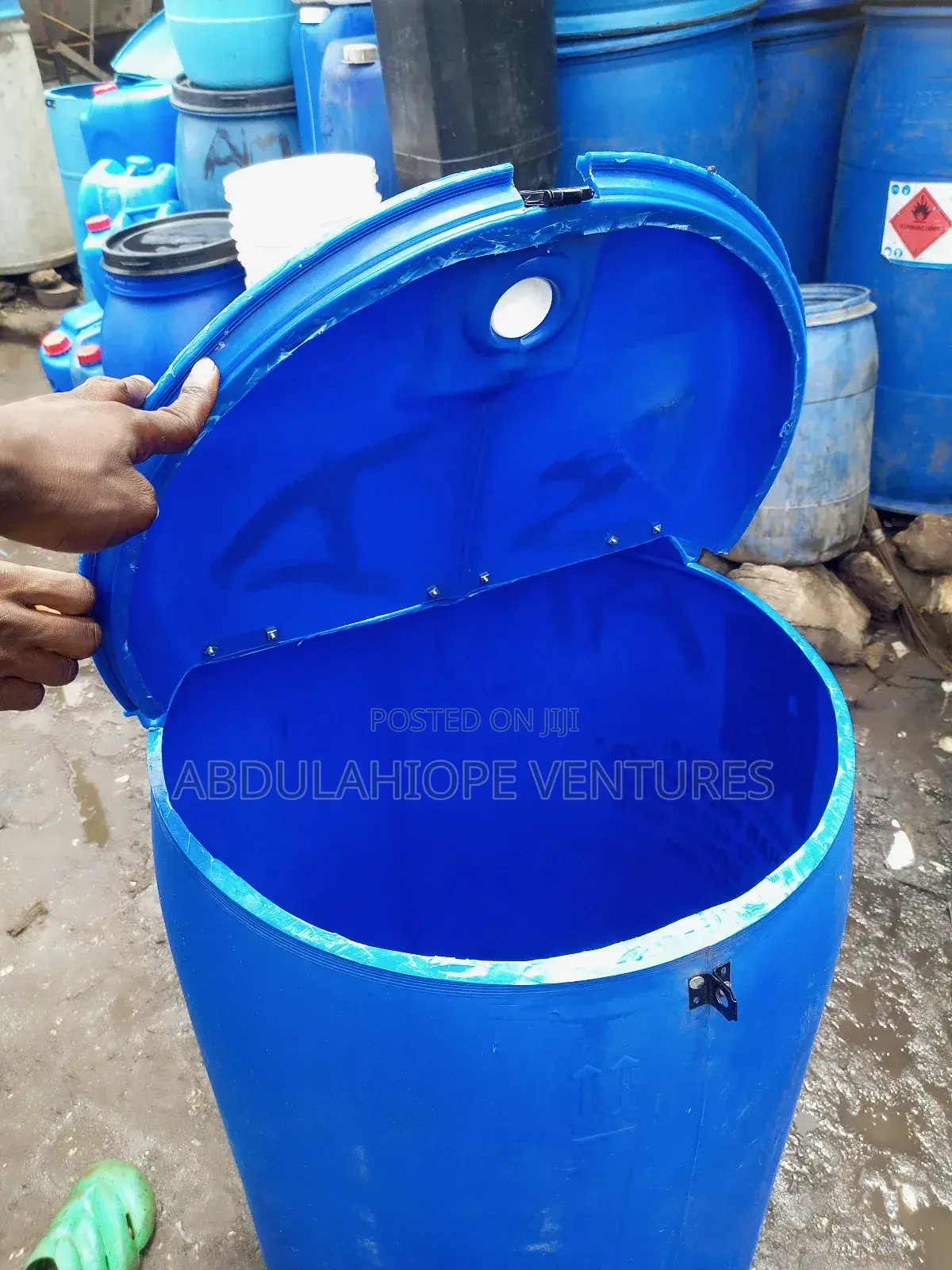 220 Lt of Plastic Drum Open Head
