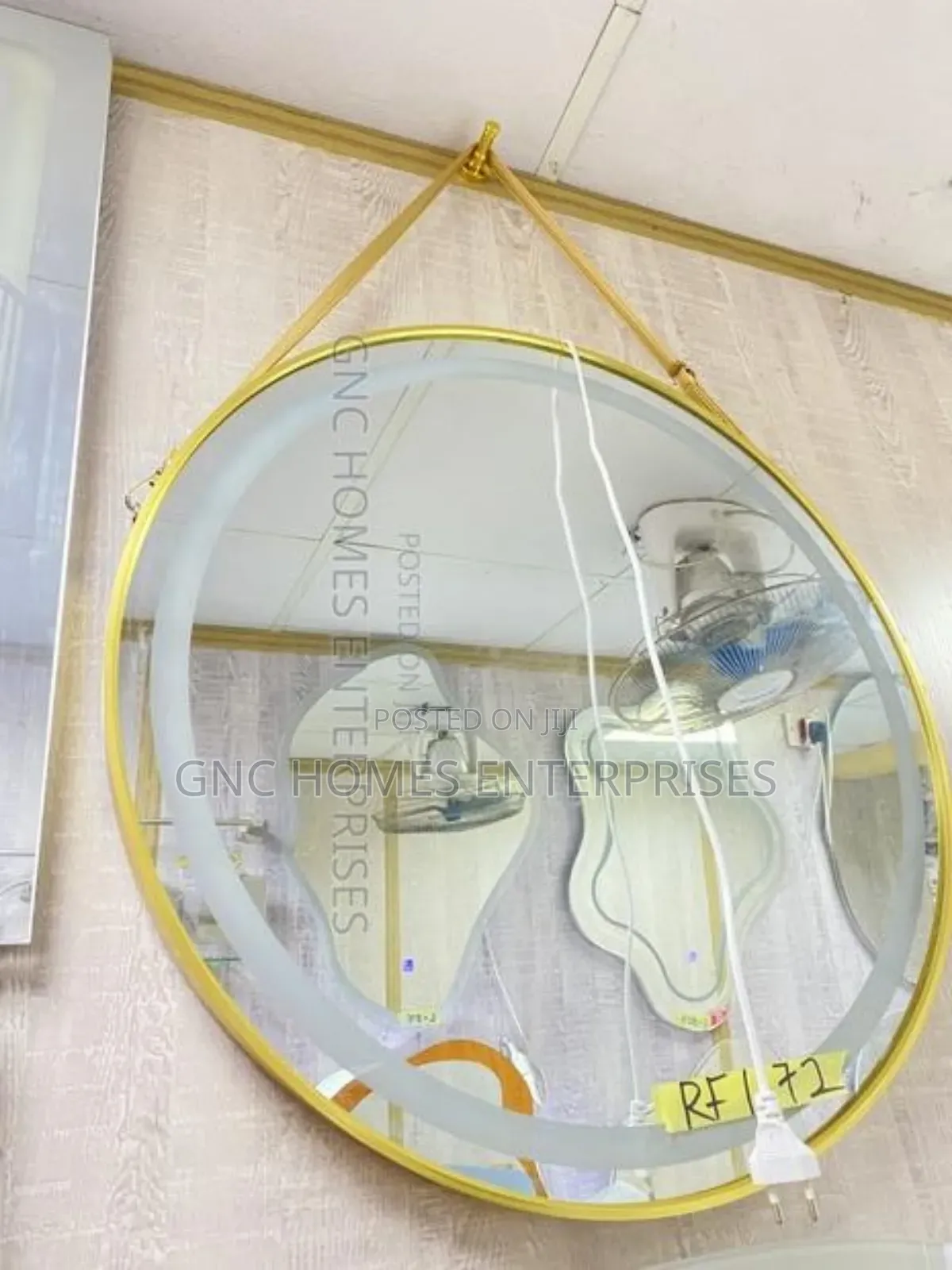 Gold Frame Led Mirror 70cm