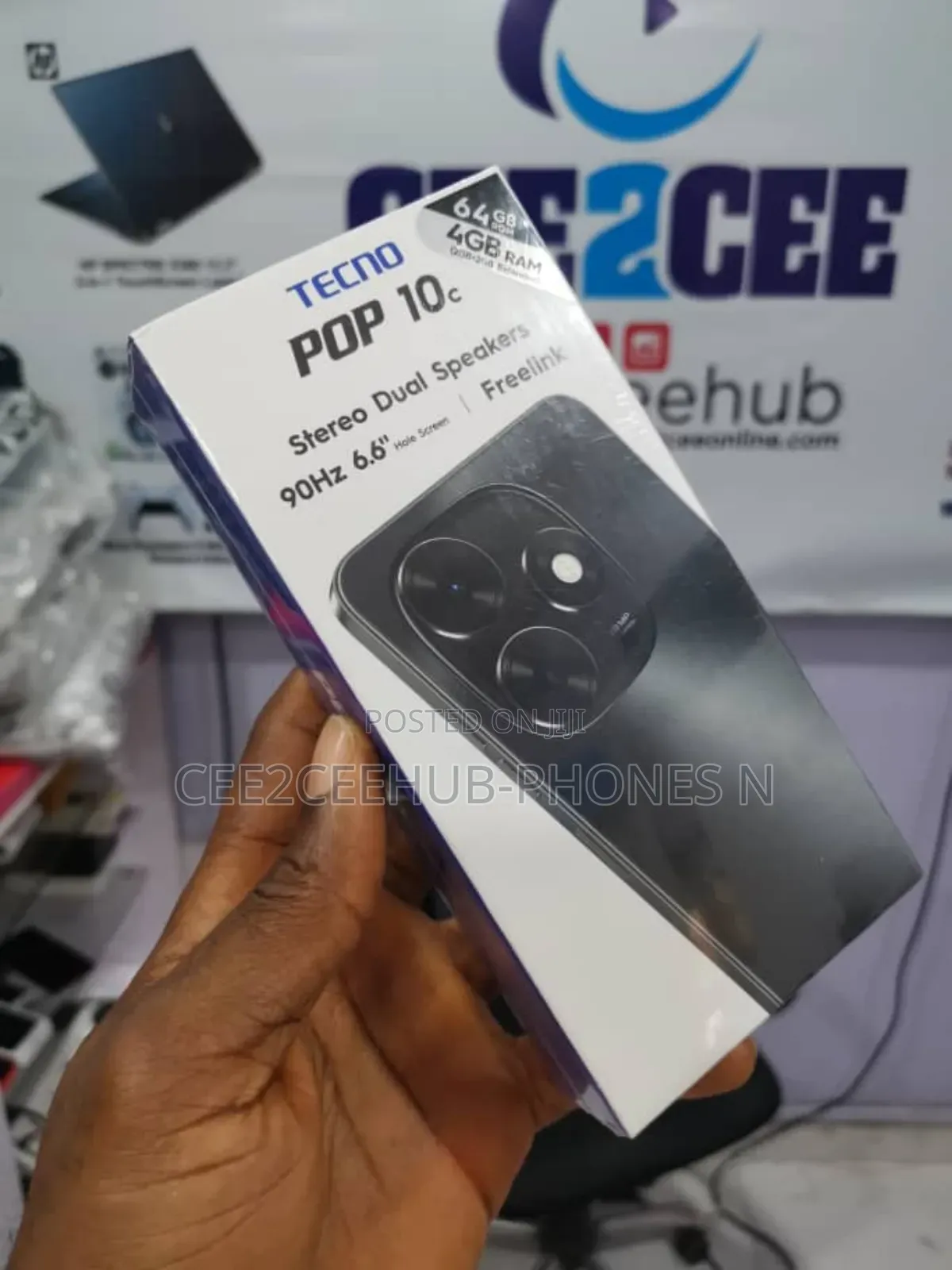 New Tecno Pop 10 64 GB Black