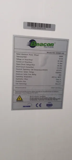 300watts Beacon Mono Solar Panels Very Much Available.