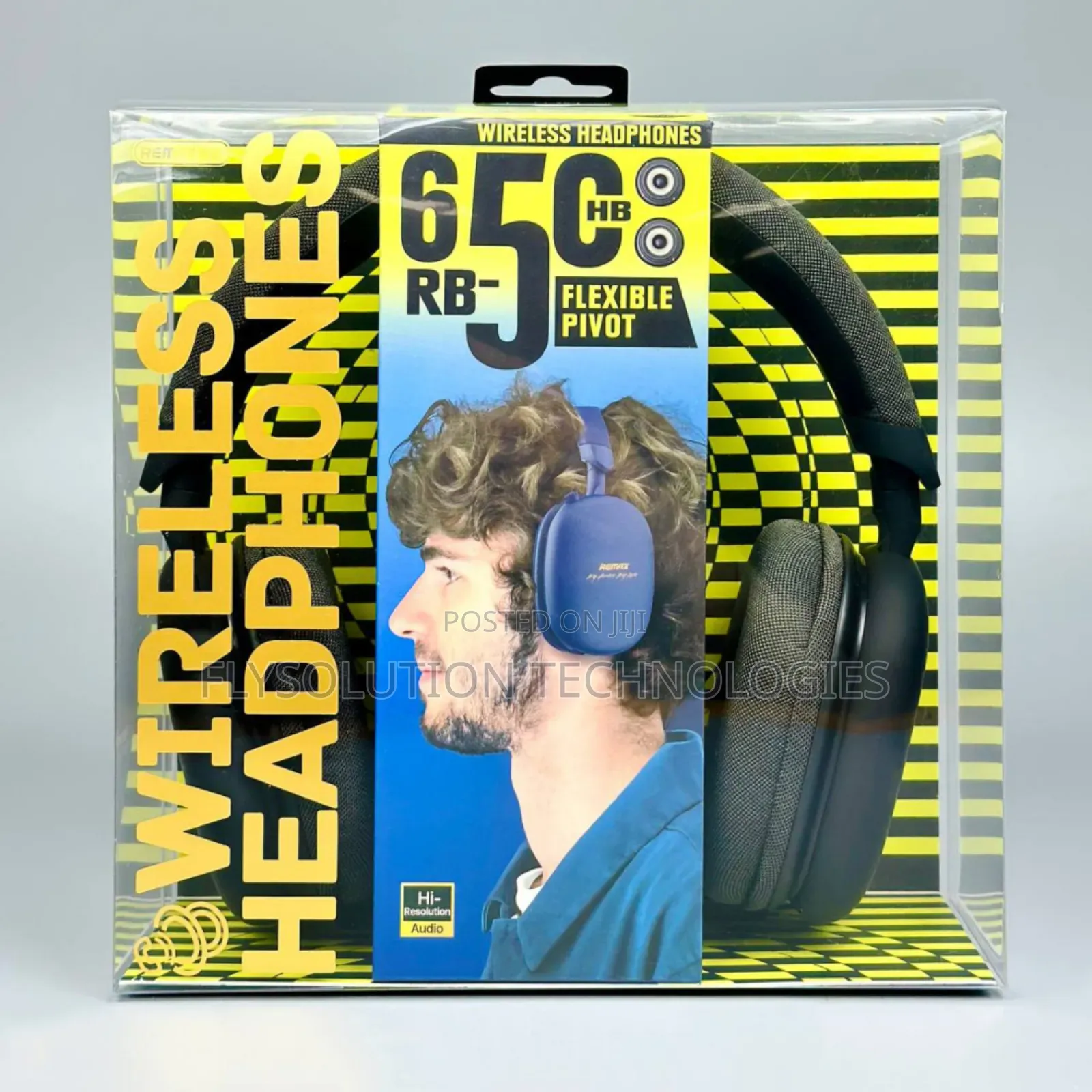 Remax Rb-650hb Wireless Headset Bluetooth Headphone - Black