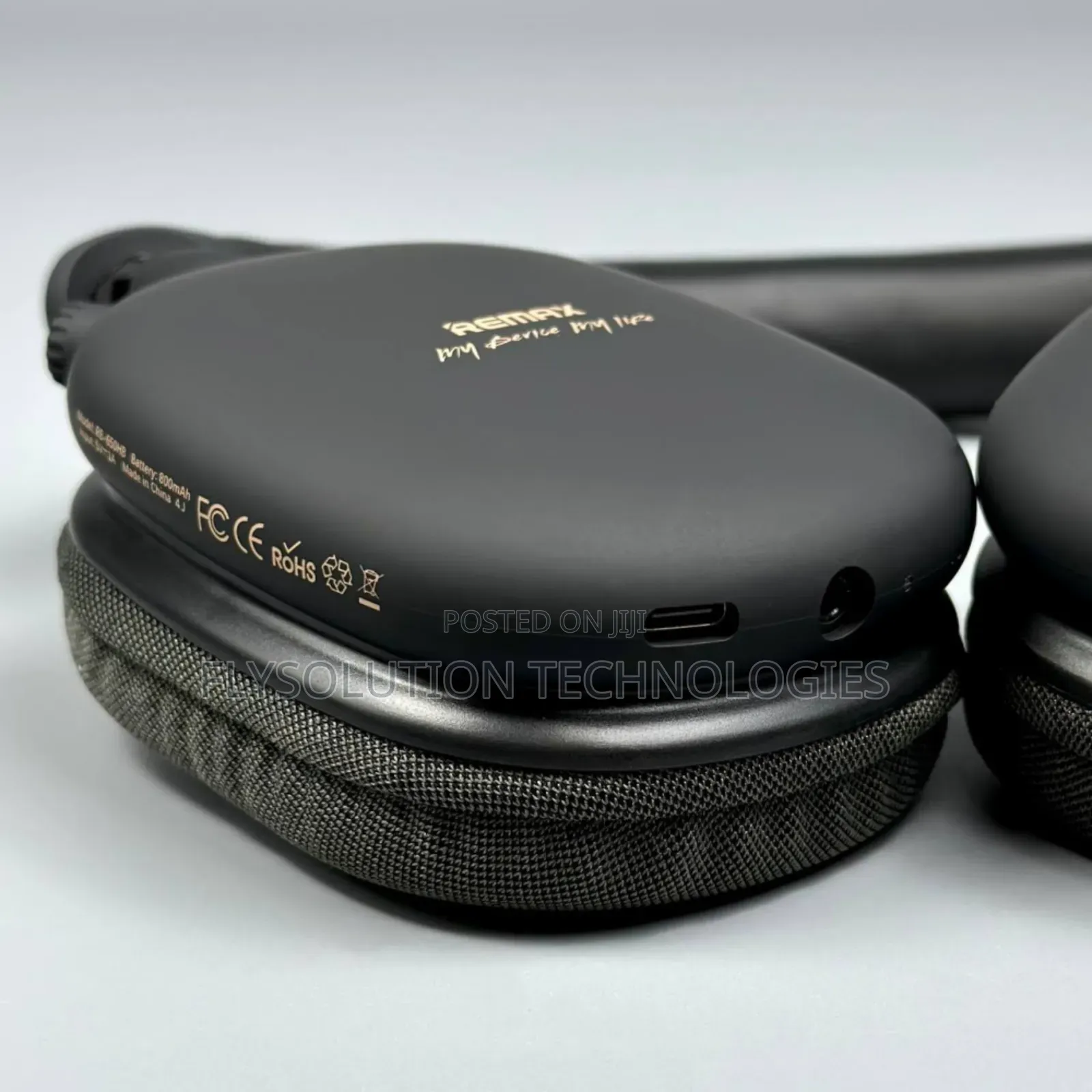 Remax Rb-650hb Wireless Headset Bluetooth Headphone - Black