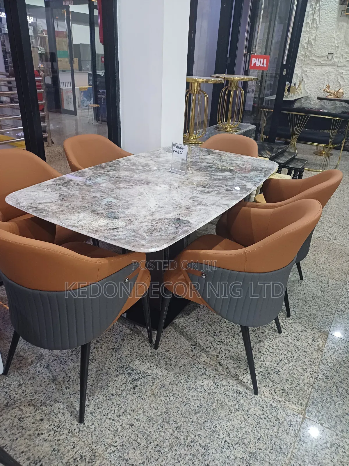Marble Top Dining Table