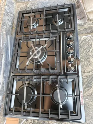 Original Bosch 90cm Built-in Gas Cooker Hob Black Stainless