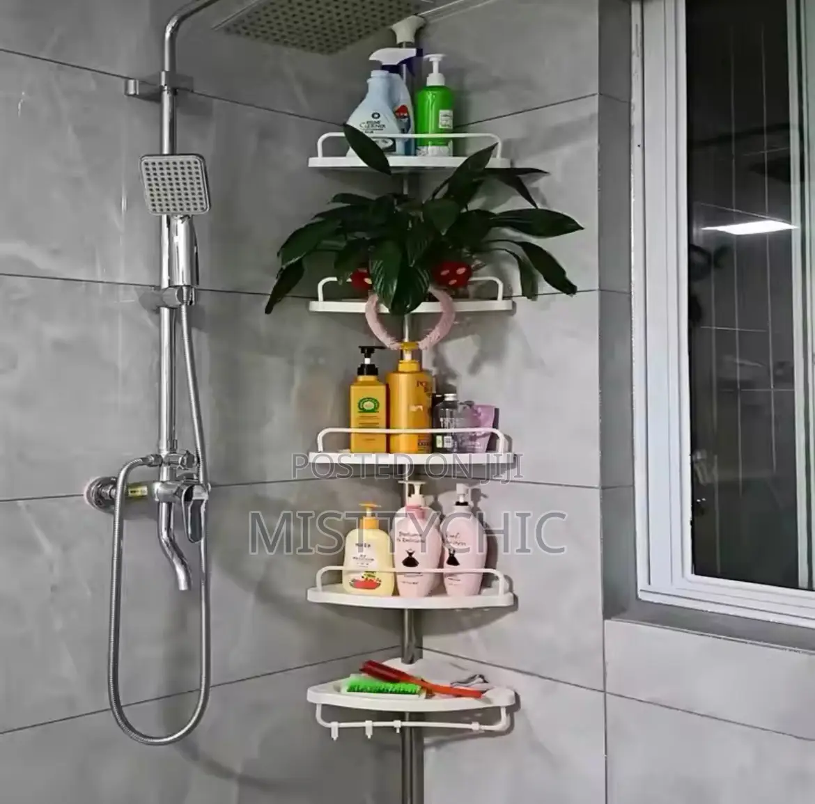 Adjustable Telescopic Bathroom Shelf
