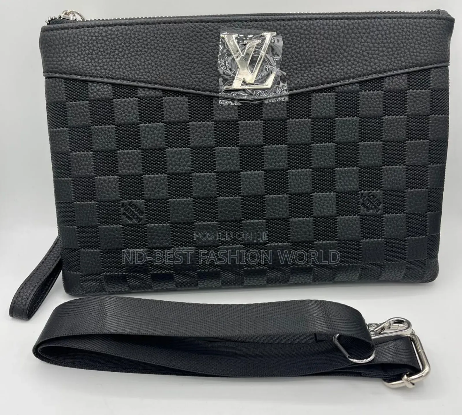 Louis Vuitton Black Leather Bag