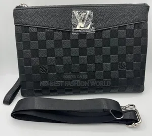 Louis Vuitton Black Leather Bag