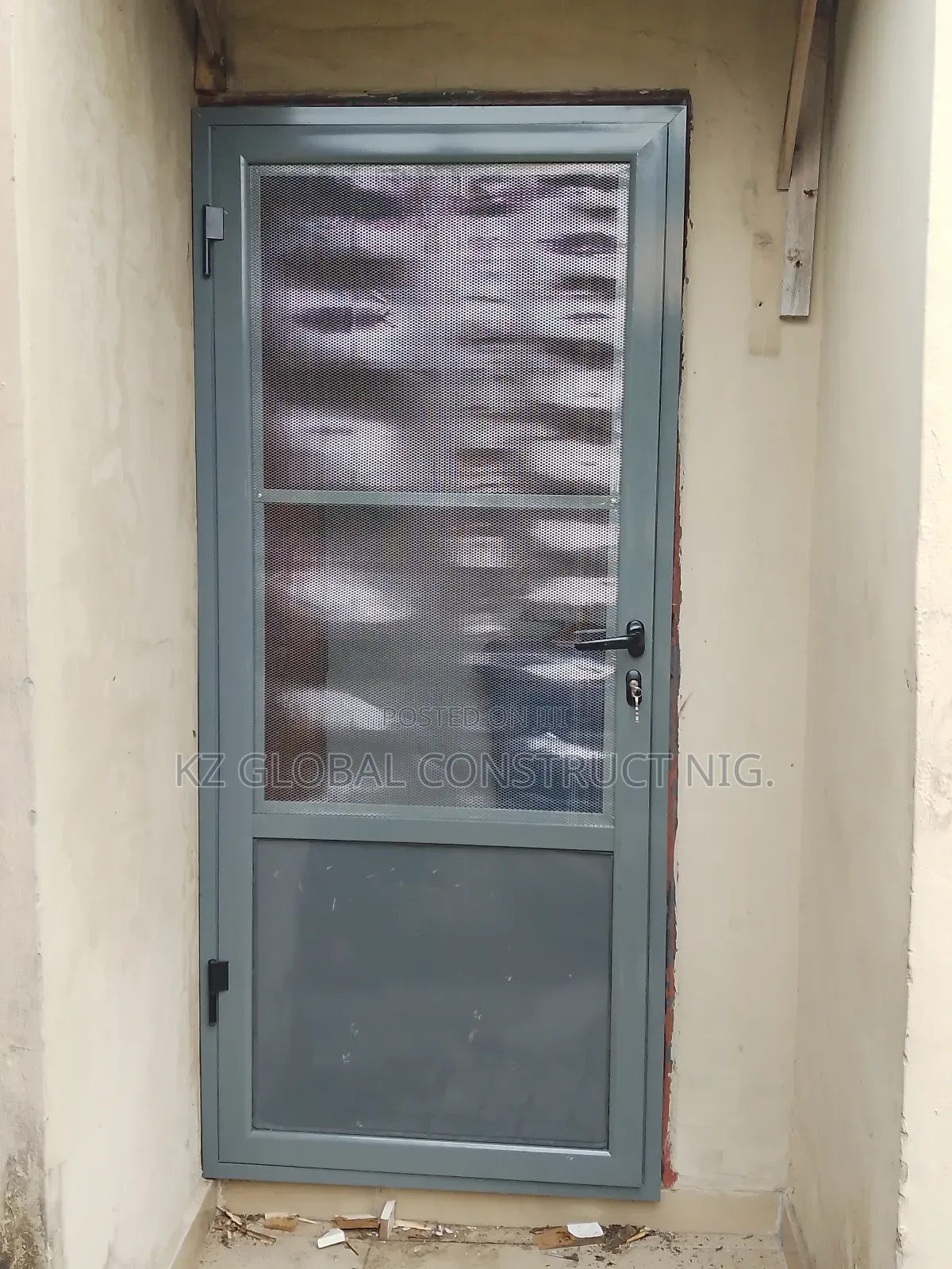 Aluminum Single Panel Hinge Door Net