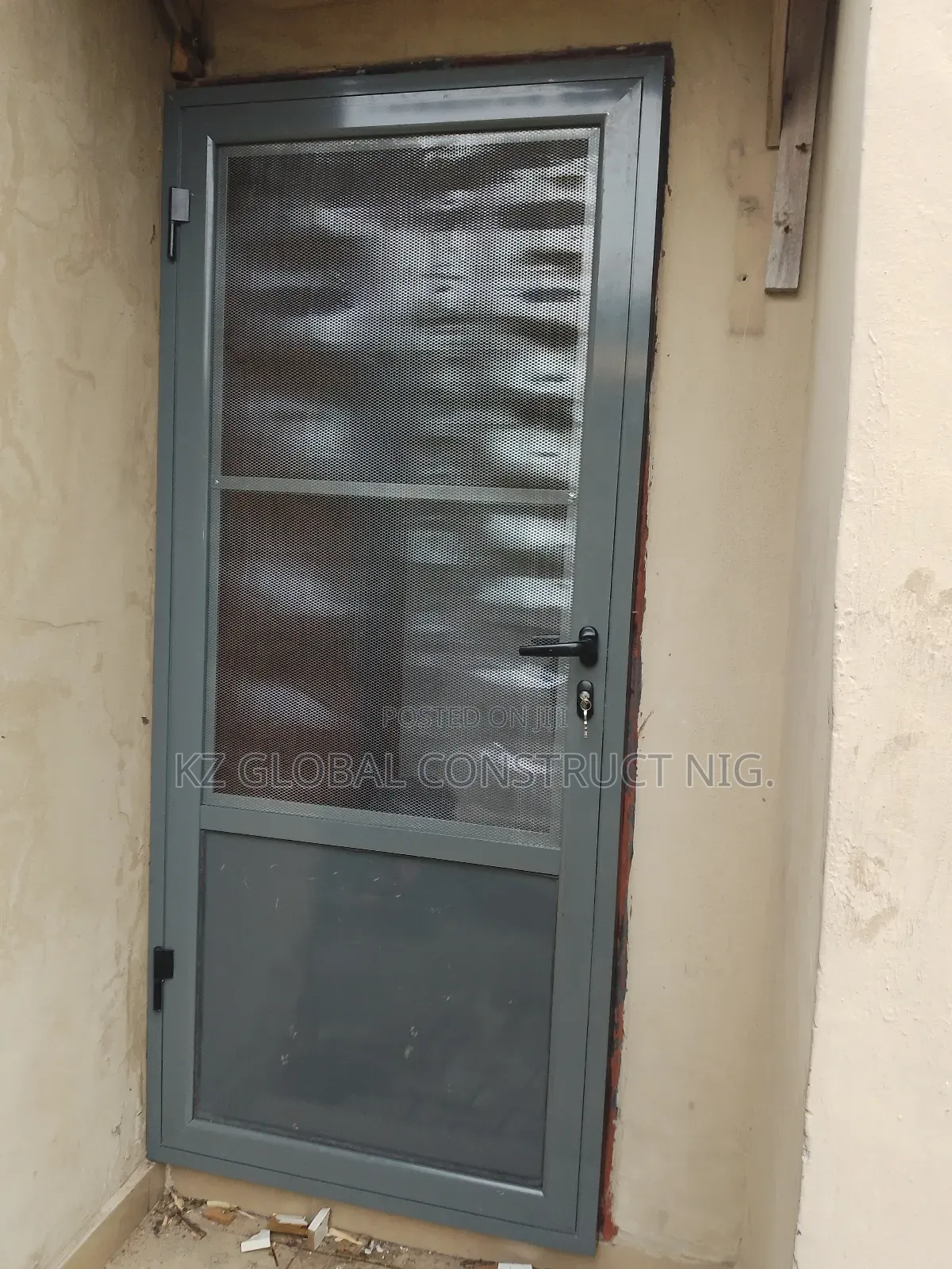 Aluminum Single Panel Hinge Door Net