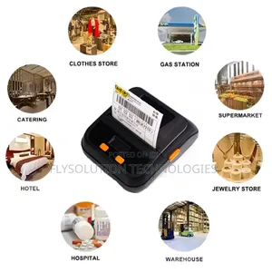 80mm Wireless Bluetooth Portable Thermal Printer Receipt