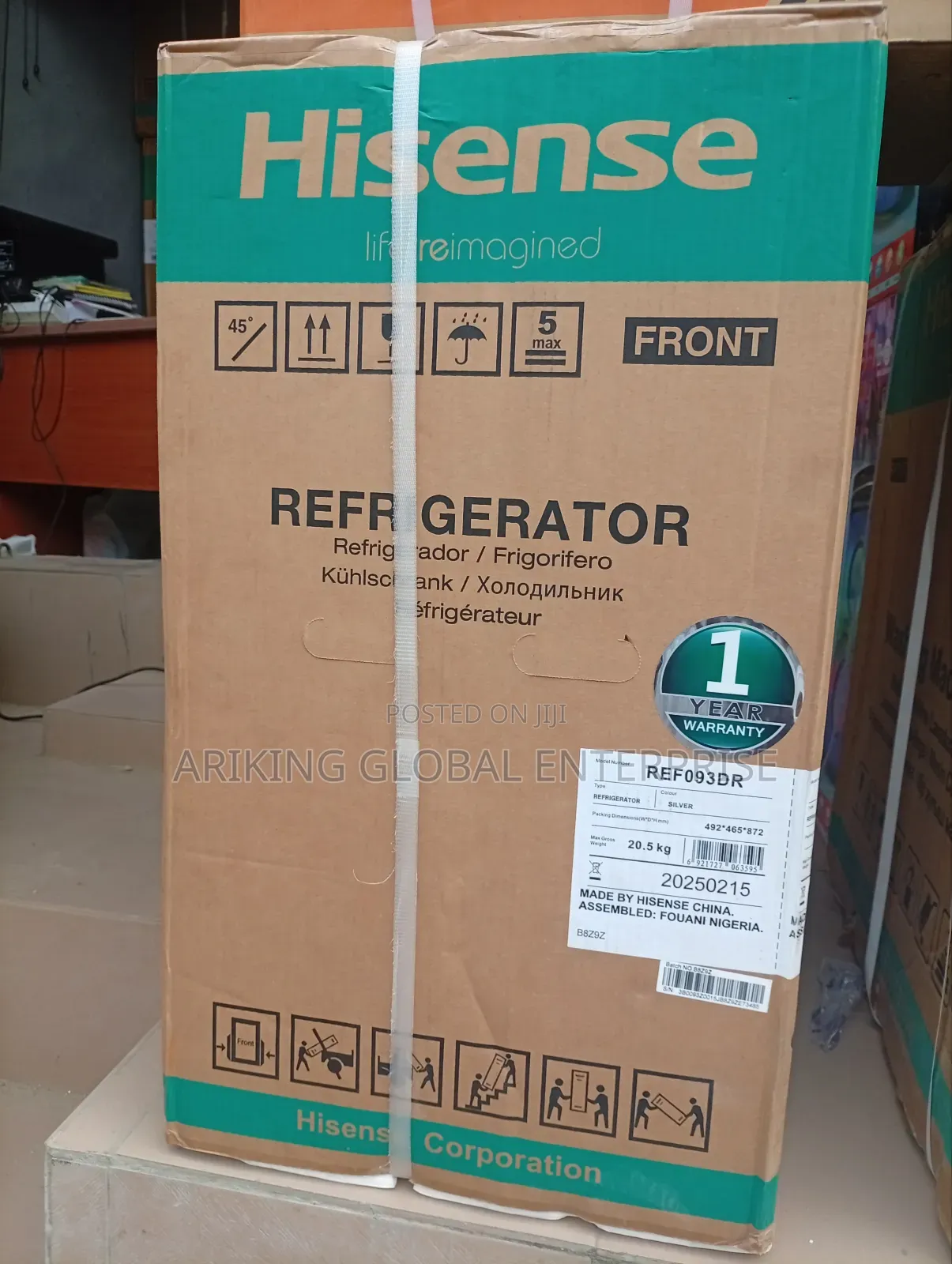 90liter Single Door Refrigerator (Hisense)