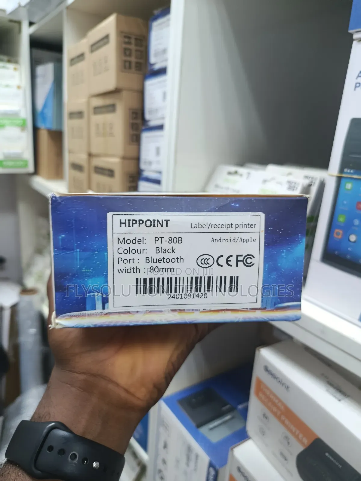 2-in-1 Thermal Label Receipts Printer 80mm