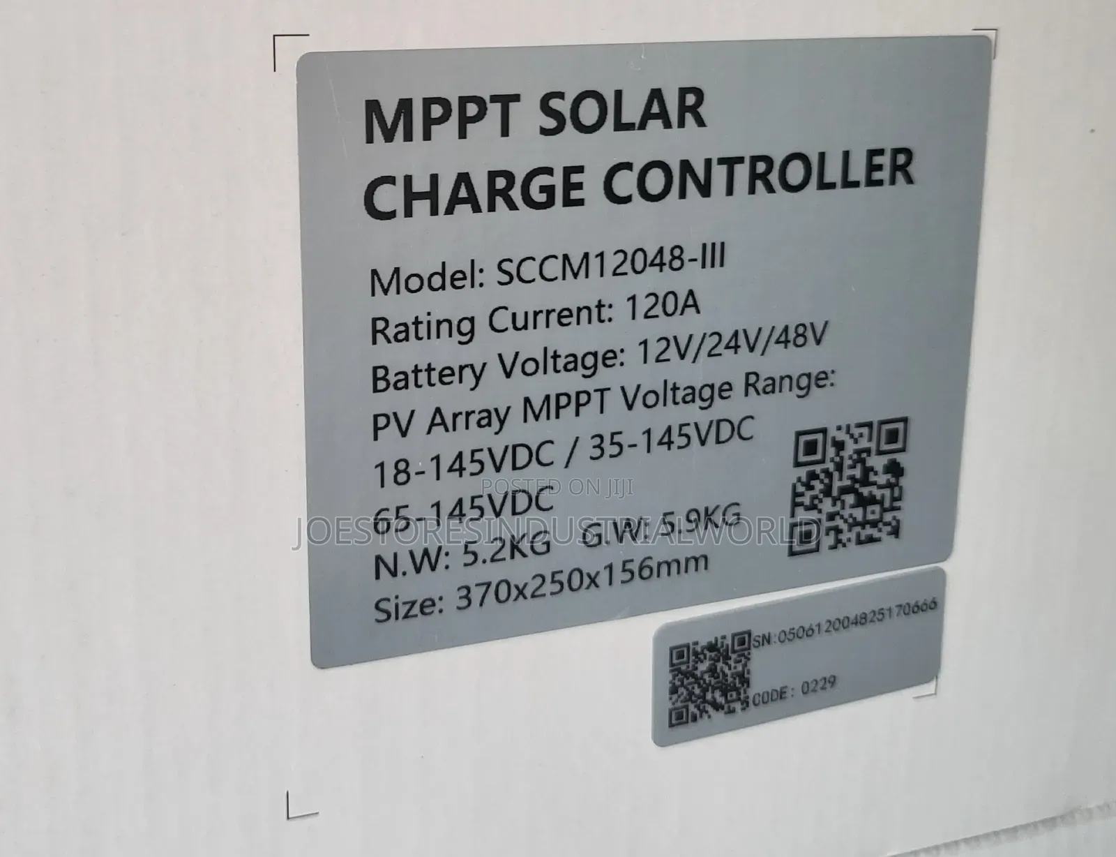 Felicity Solar 120a MPPT Charger Controller