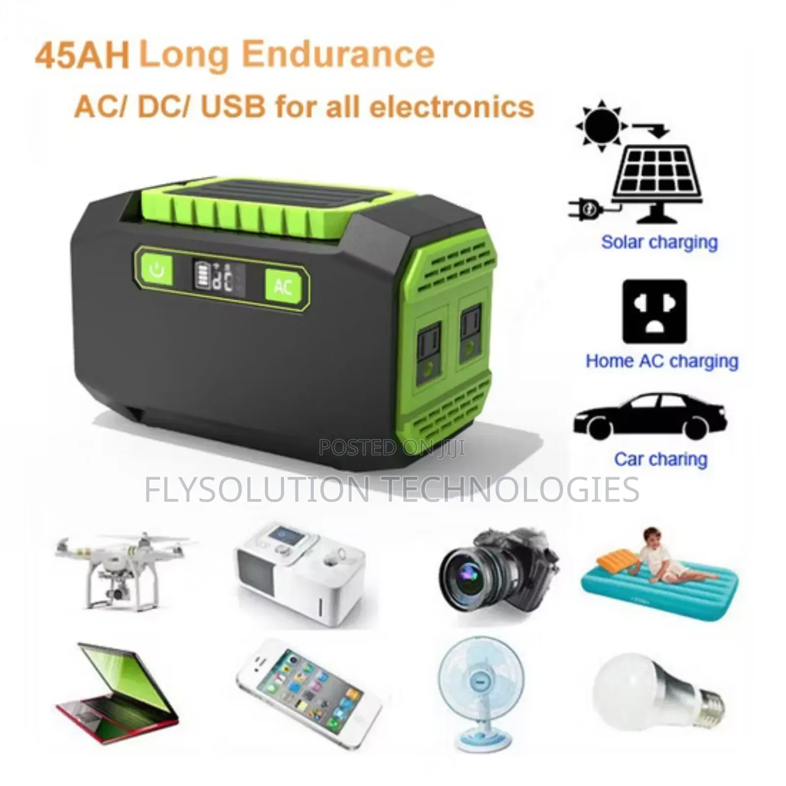 Portable Solar Generator Power Station 200w Output Capacity