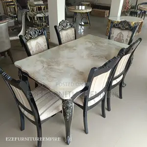 Royal Sturdy Marble Dining Set