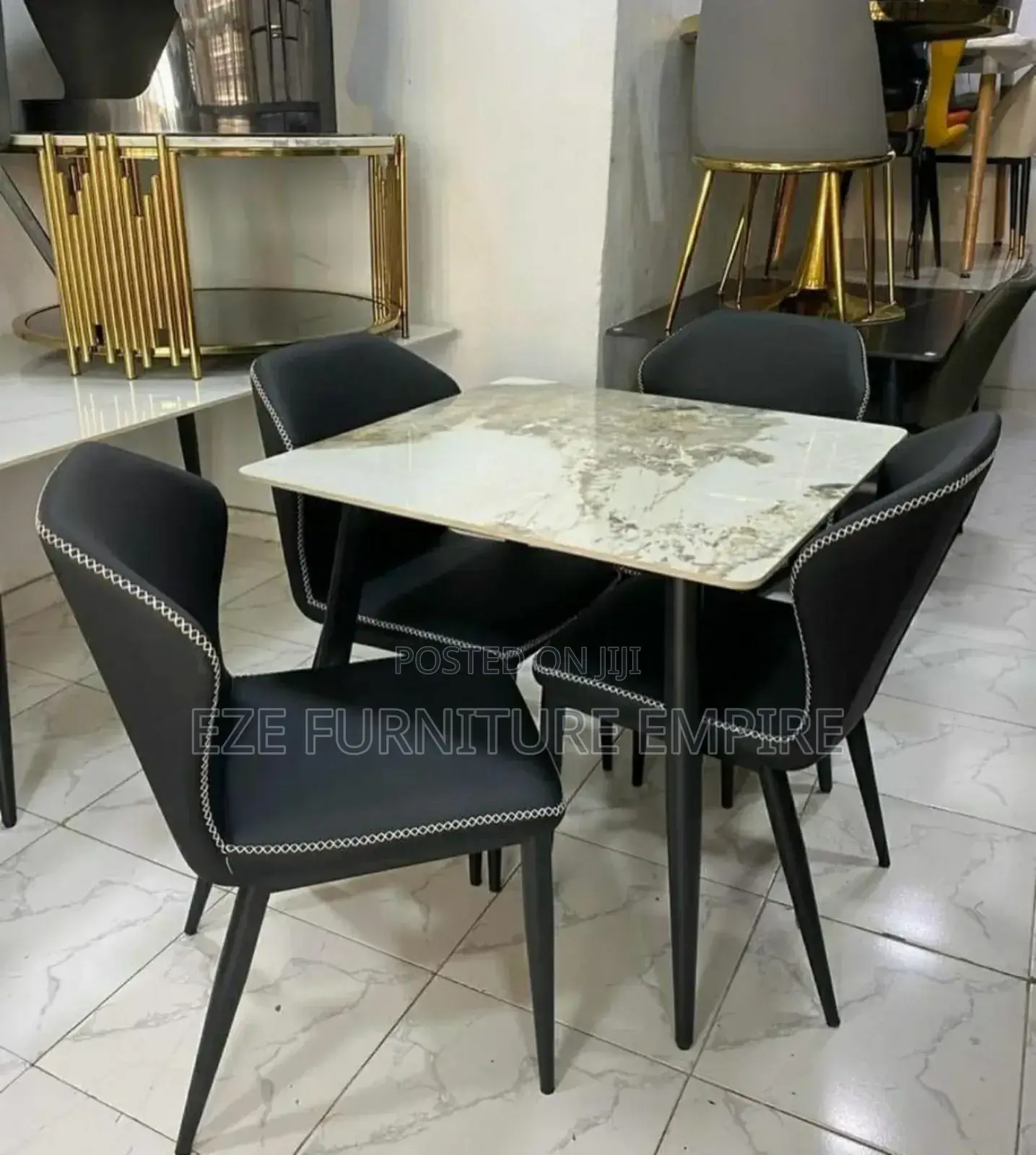 4 Seaters Marble Dining Set