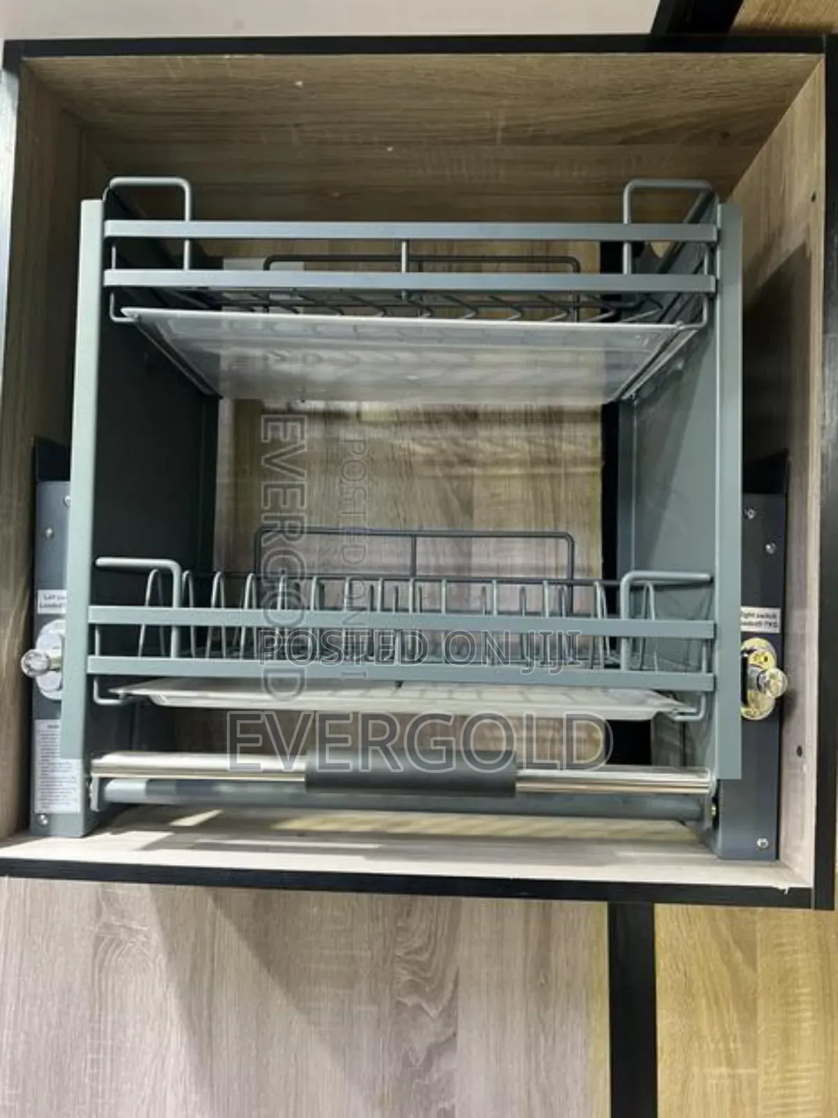 60cm Pull Down Plate Rack Gray Color Available