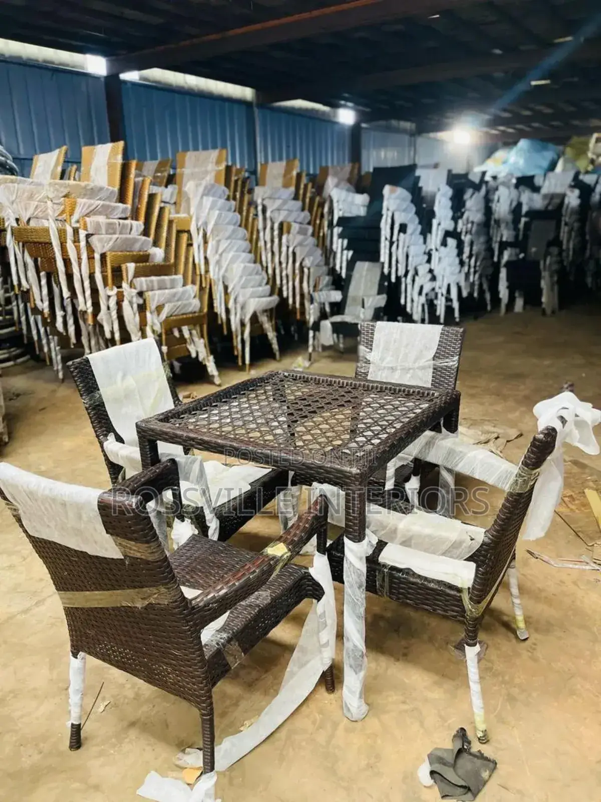 Affordable Rattan Table Chair Set