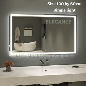 Elegant Bathroom Led Mirror 4mm Mirror With Touch Control