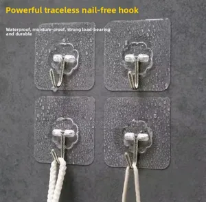 12pcs Adhesive Wall Hook Set – Strong Reusable Hangers