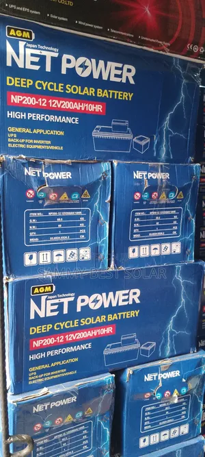 Net Power 200ah Deep Cycle Solar Battery Available.