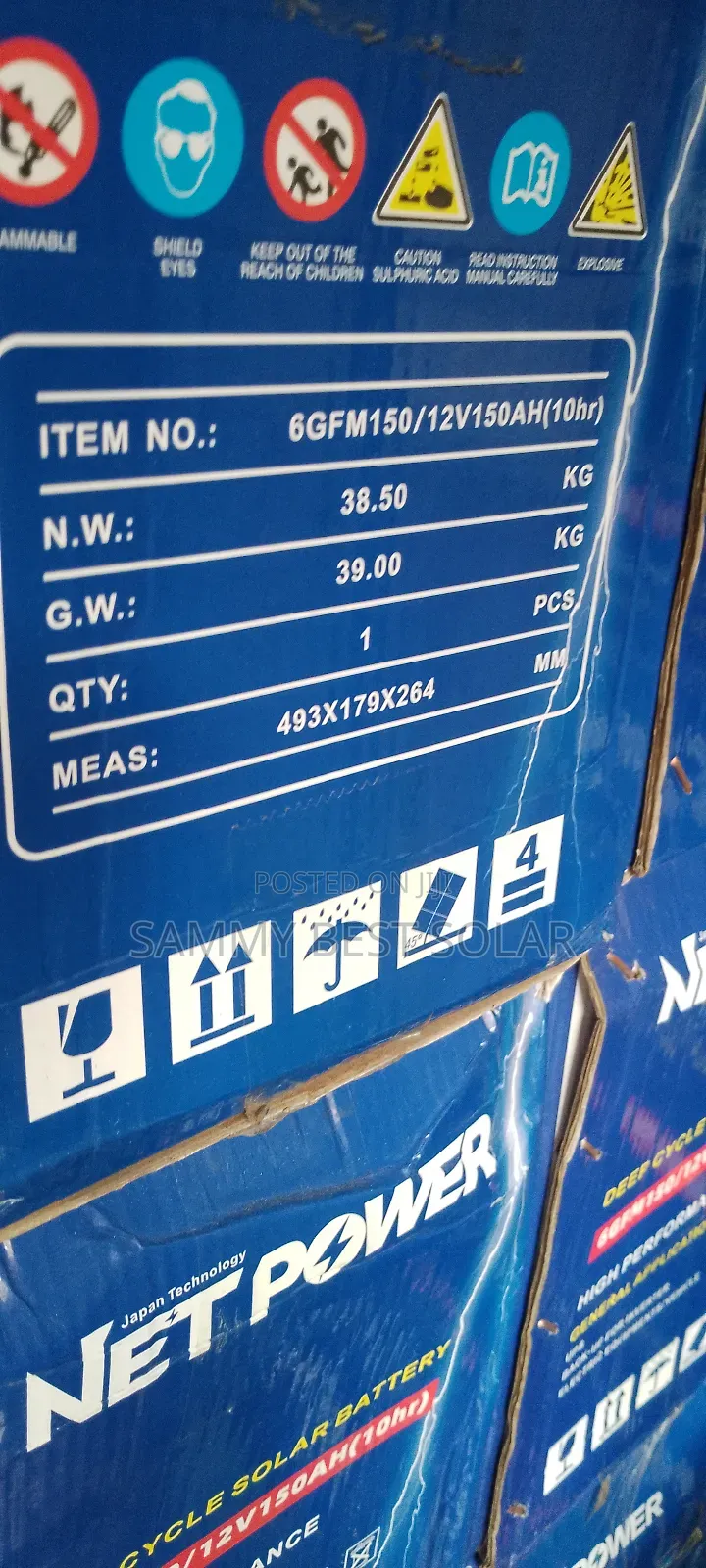 150ah Net Power Deep Cycle Solar Battery Now Available.