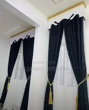 Dark Gray Curtain With a Touch of Light Gray