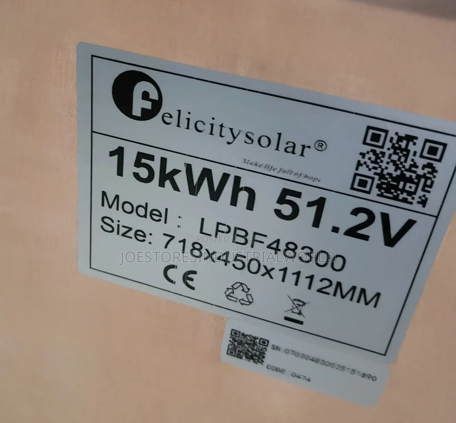 Felicity 15kwh Lithium Battery 48v 300ah