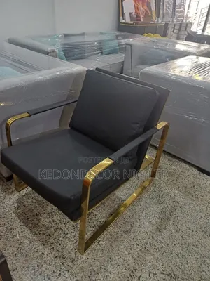 Black Gold Accent Chairs 2set