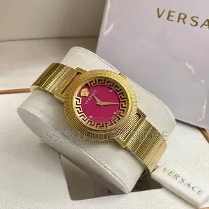 Versace Quality Luxury Female Chain Strap Wristwatch
