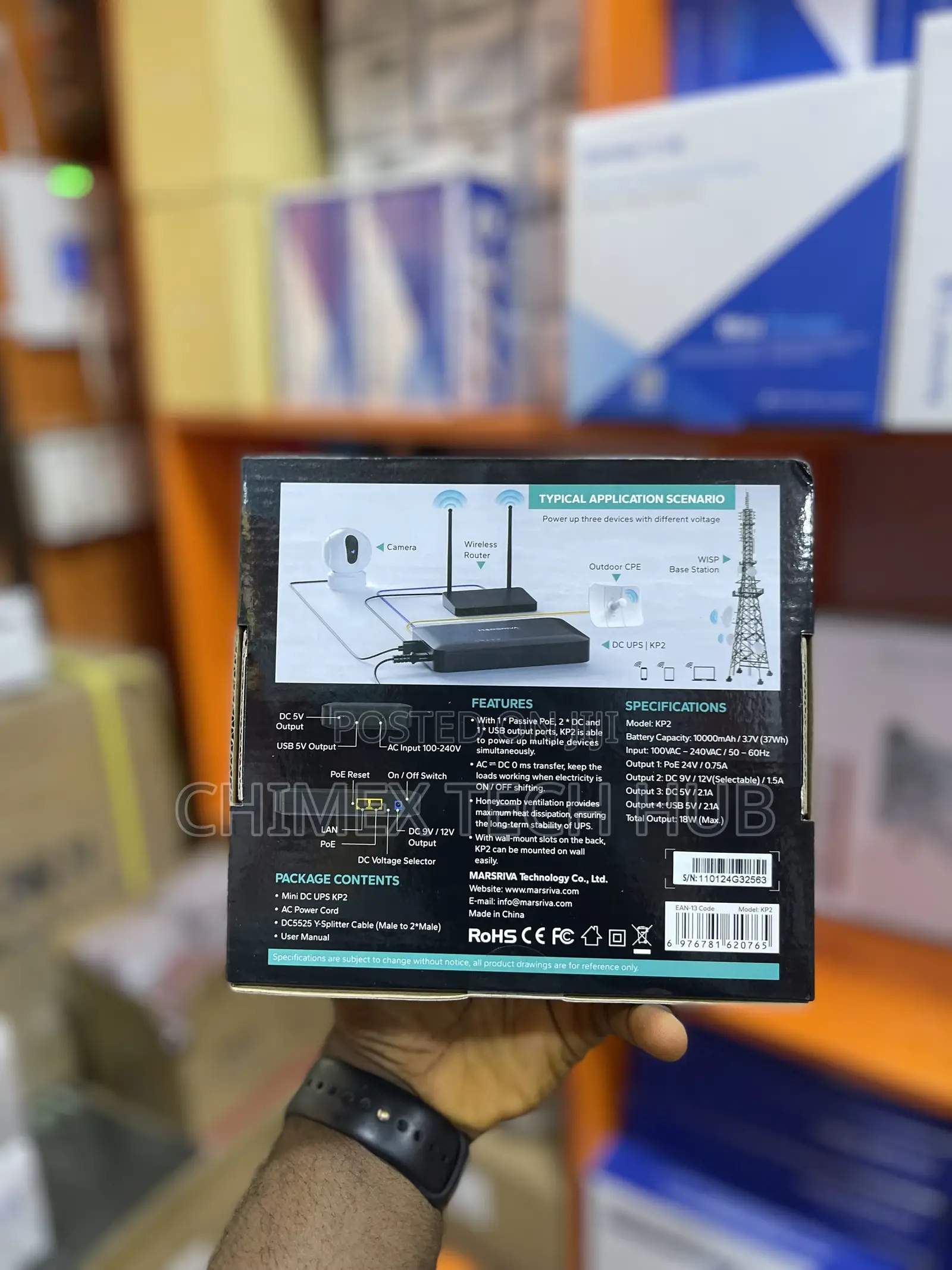 Marsriva Smart Mini Dc Ups 18watts | 10000mah Kp2