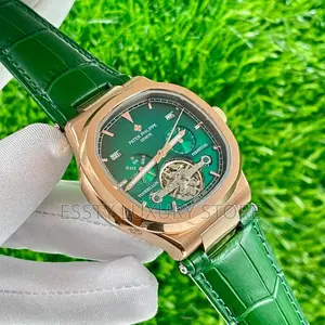 High Quality Luxury Patek Leather Strap Watch