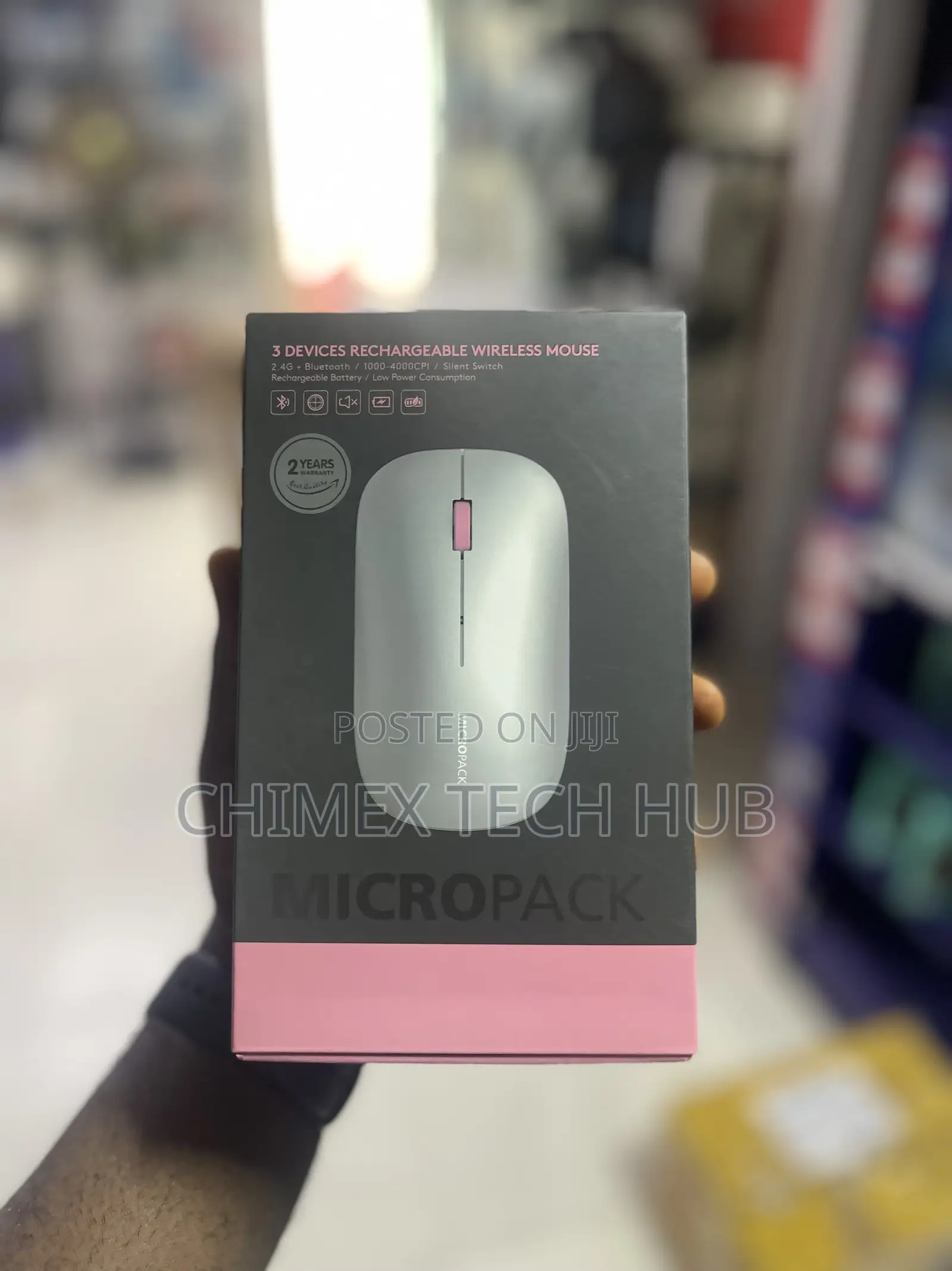 Micropack 3 Devices Rechargeable Wireless Mouse
