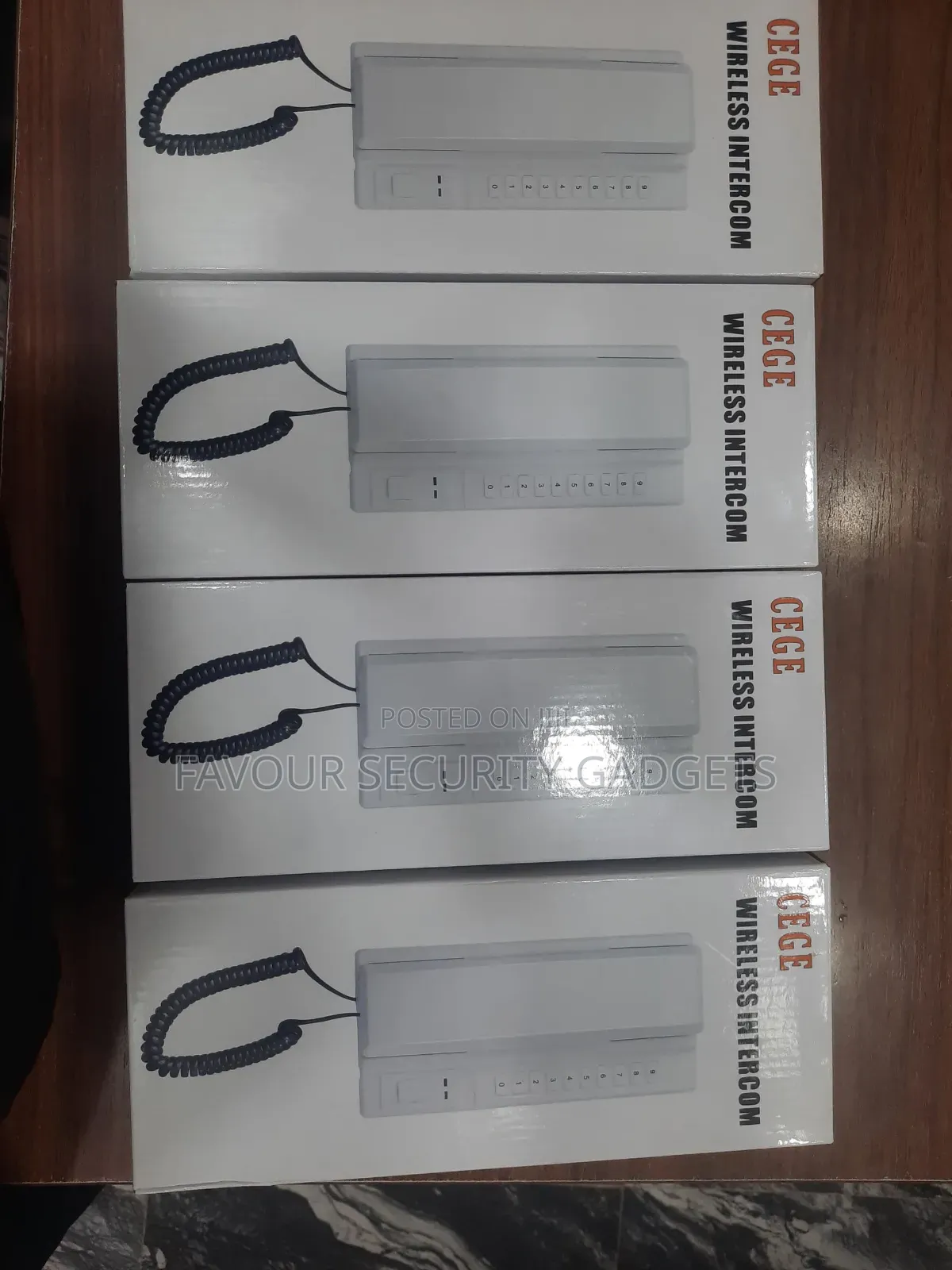 Wireless Non-Display Intercom Telephone 4pcs