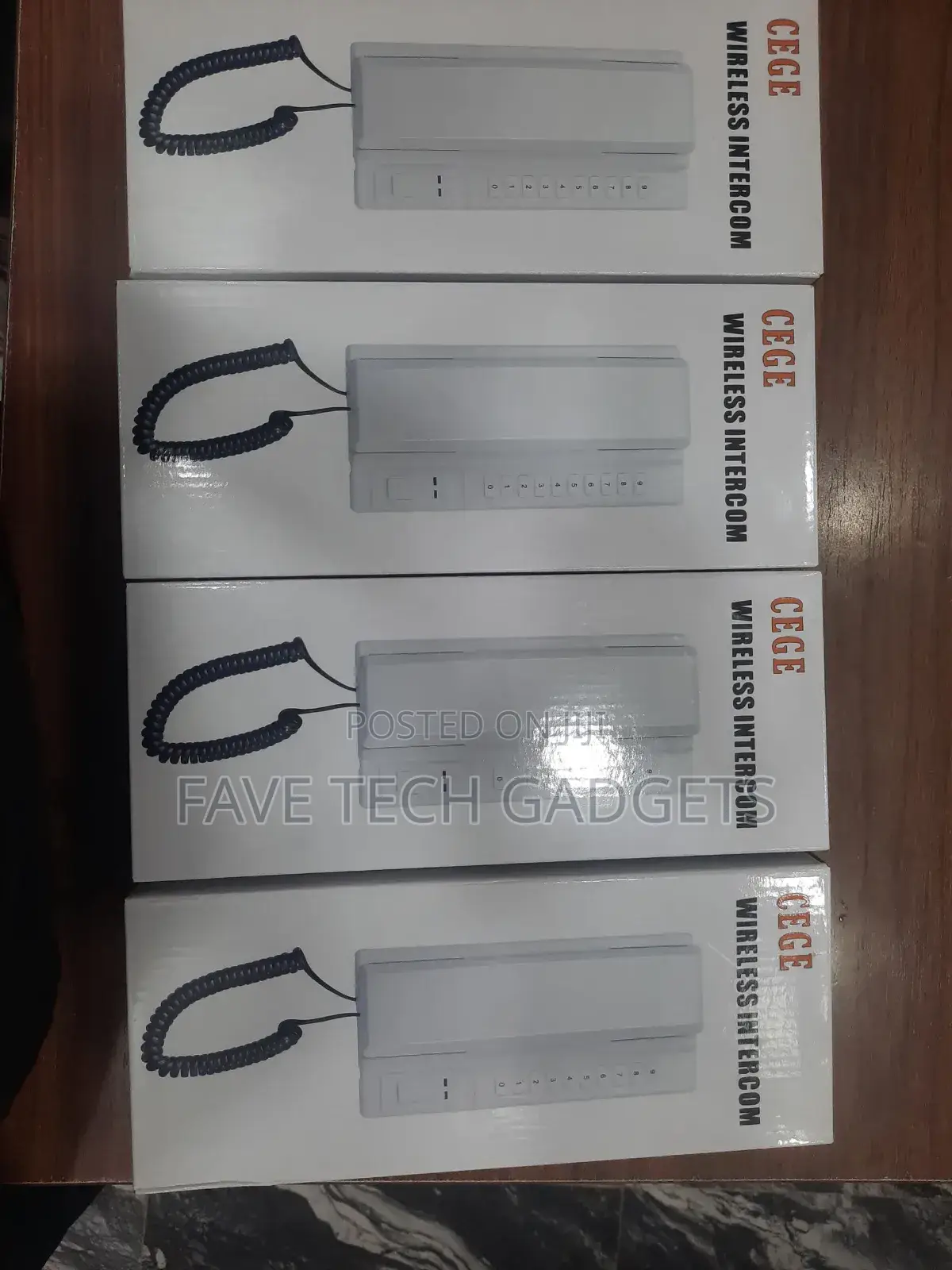 Wireless Non-Display Intercom Telephone 4pcs