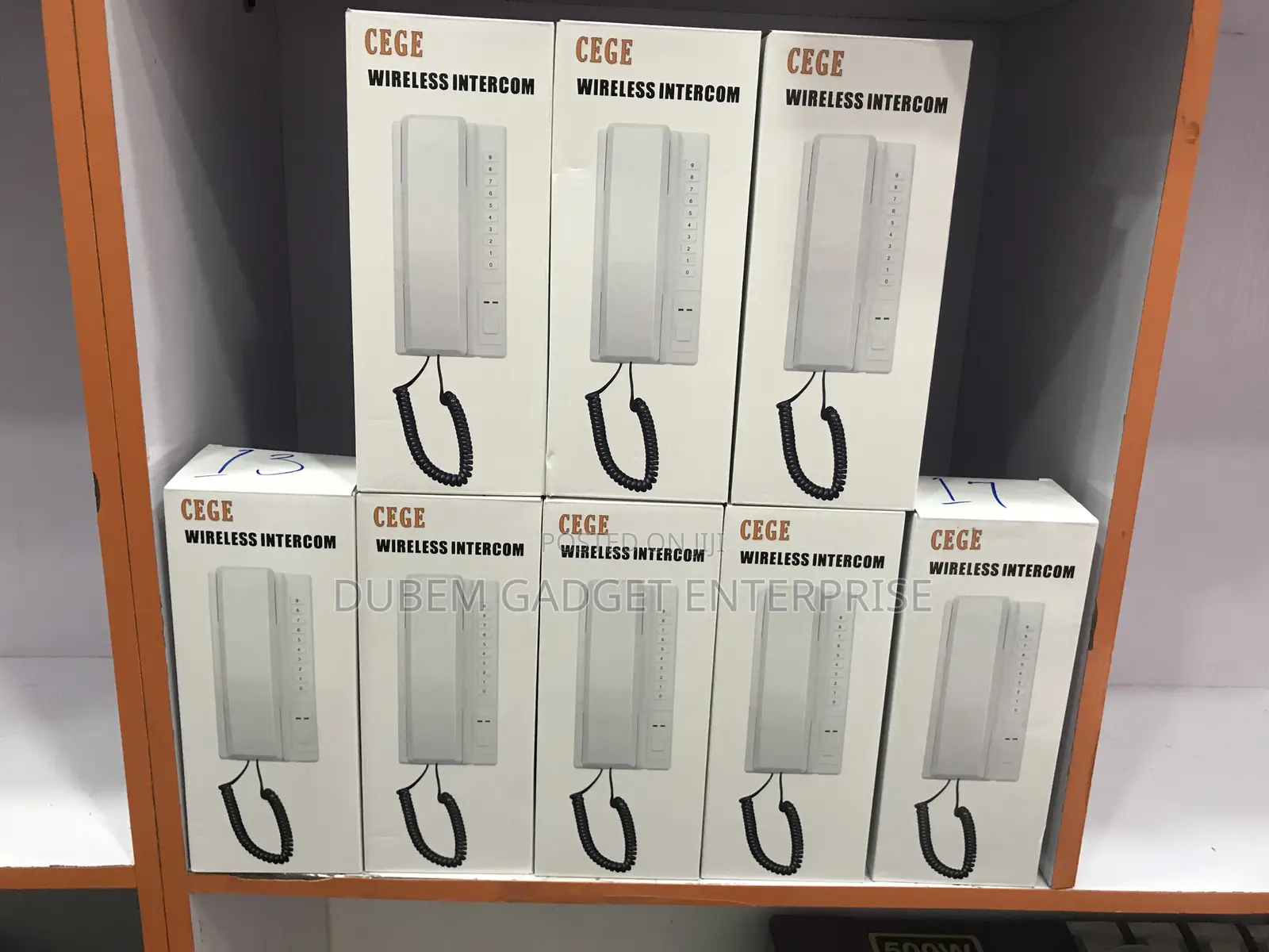 Long Range Wireless Intercom Phone Non Display 8pcs.