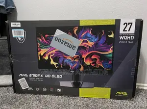 360hz Msi Mag 1440p Qd-Oled 27" Glossy Gaming Monitor,
