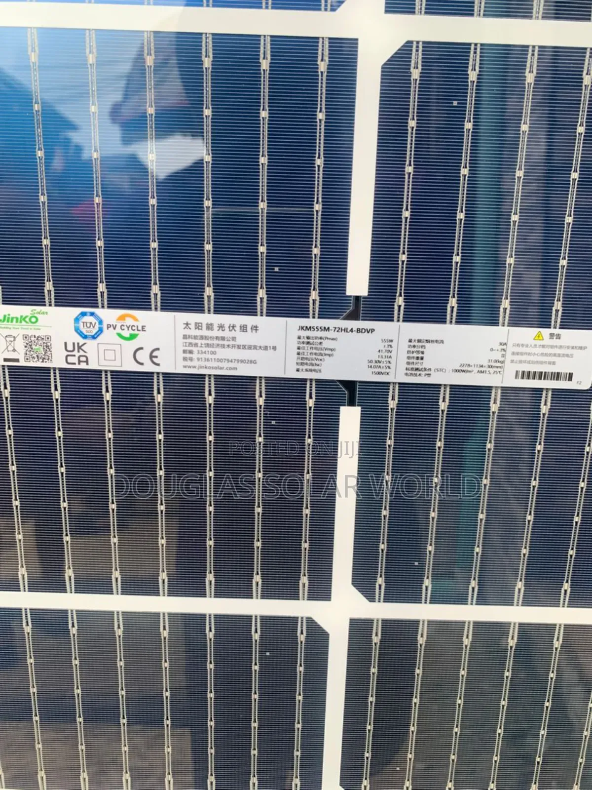 Jinko Bifical Solar Panel 630w