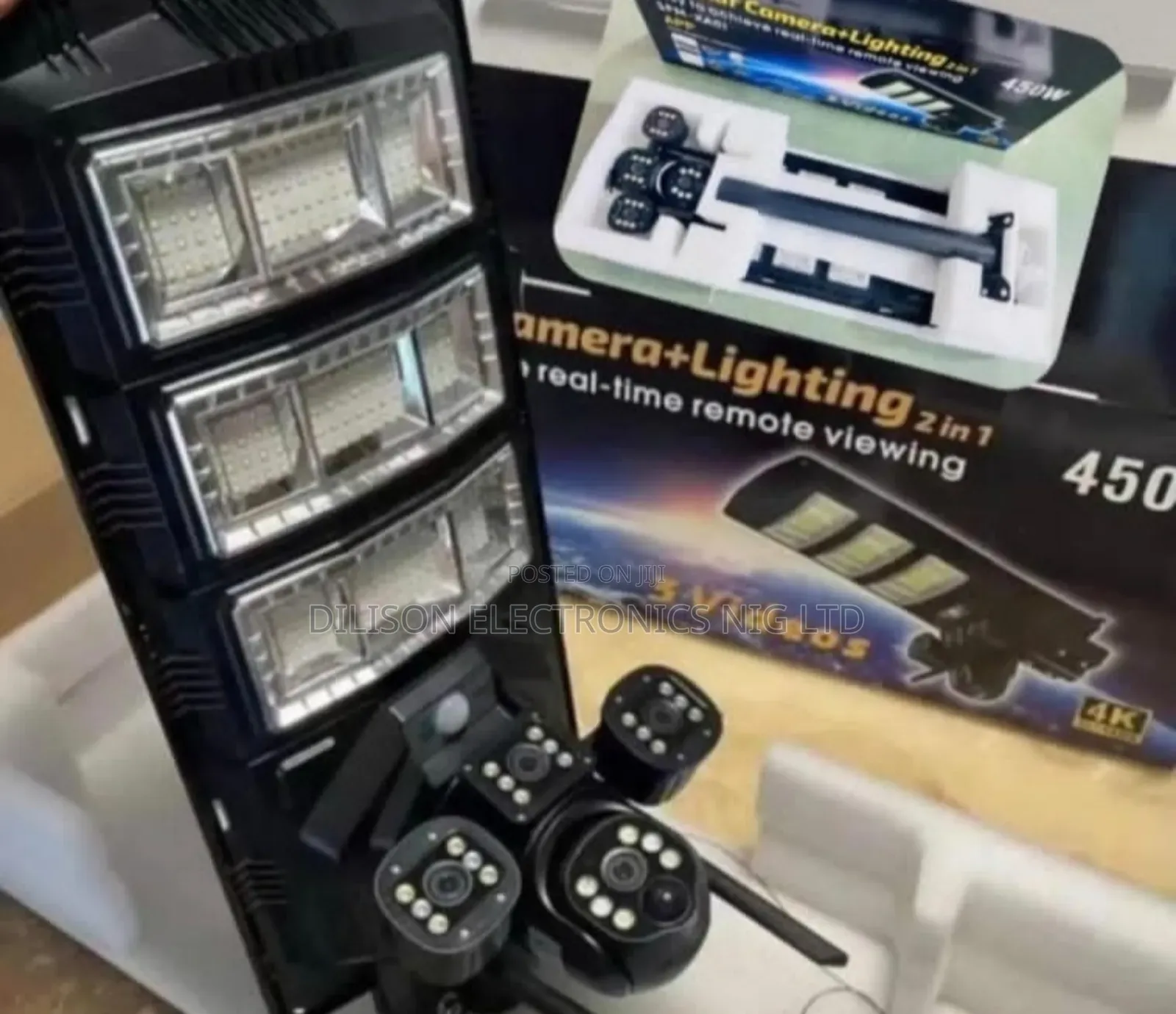 Bright View PTZ Solar Camera Lighting 3 Lence