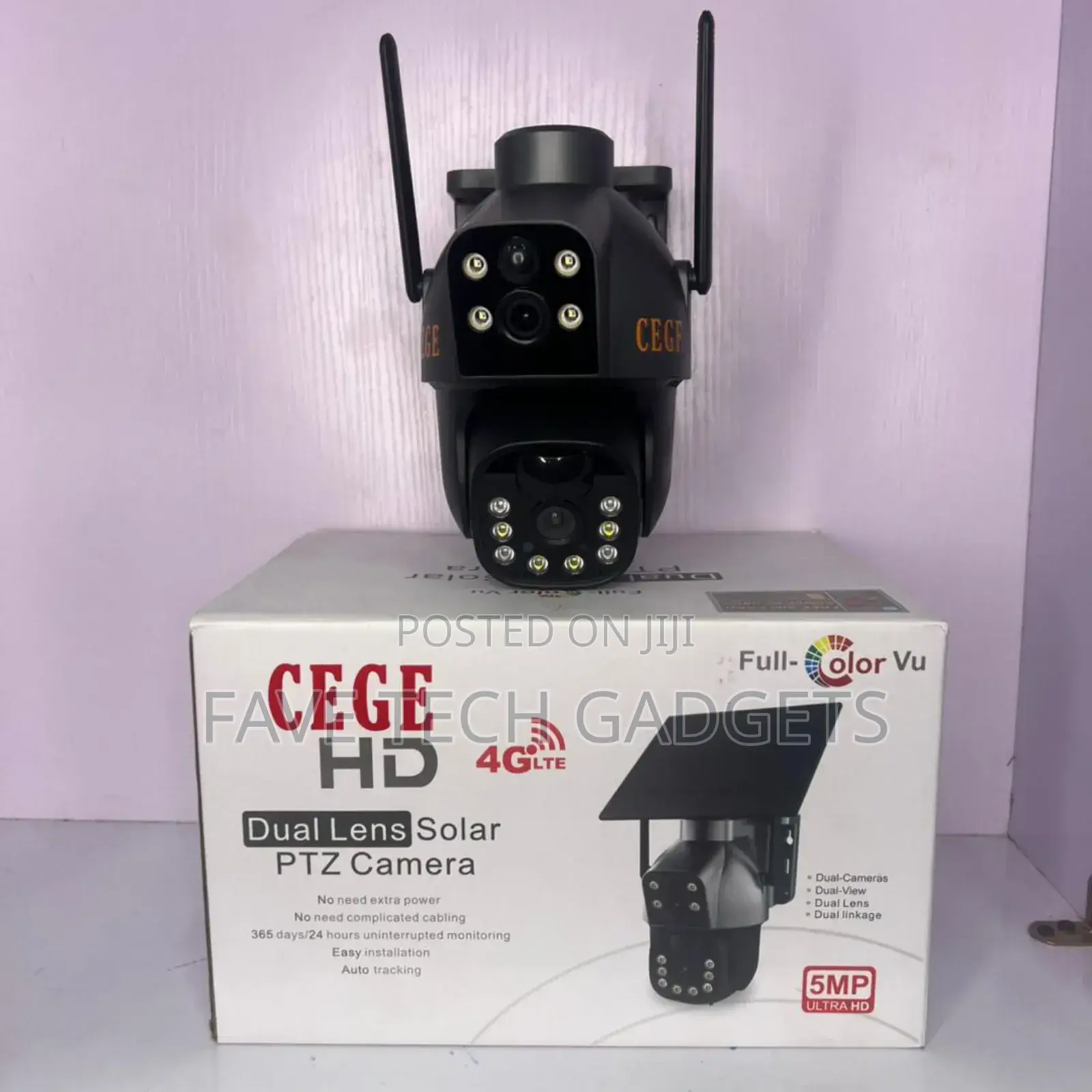4g Solar PTZ Dual Lens Camera Sd250