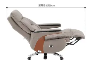 Office Desk Chair Adjustable Back Rest and Leg Rest.