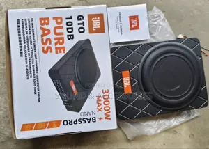 JBL Gto10db Pure Bass Pro Underseat Woofer (3,000watts)