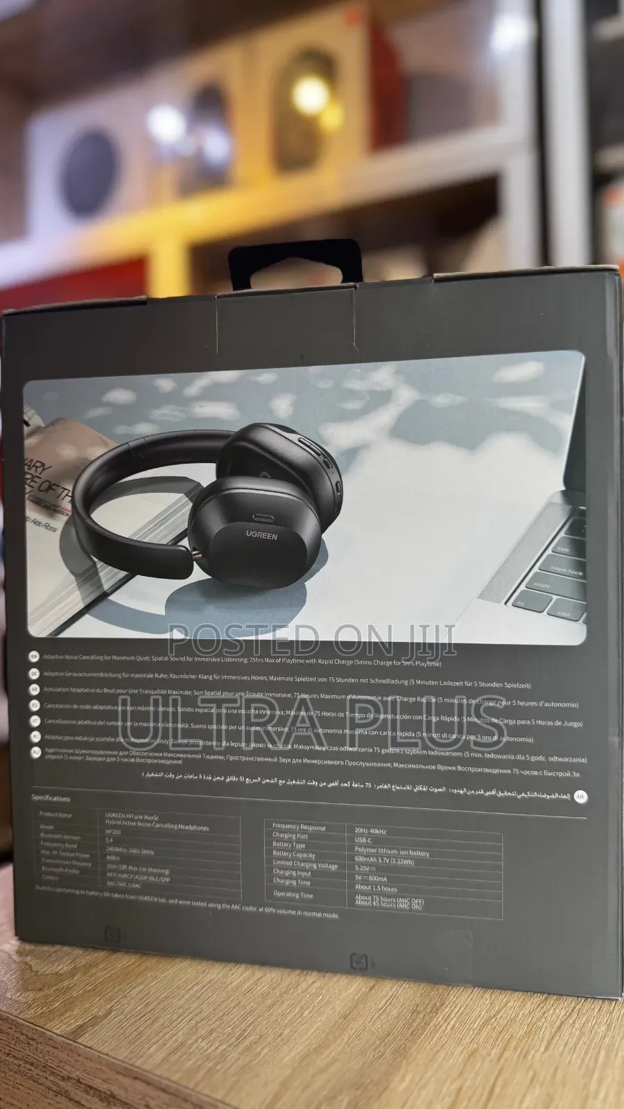 Ugreen Hitune Max5c Headphones Wireless, 75h Playtime