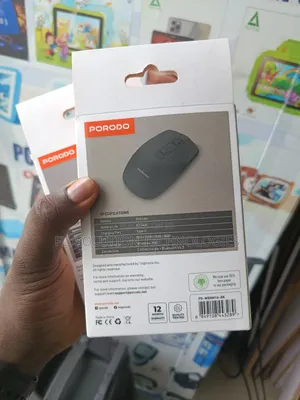 Porodo 2-in-1 Wireless Bluetooth Mouse - Pd-Wm24bt-Bk