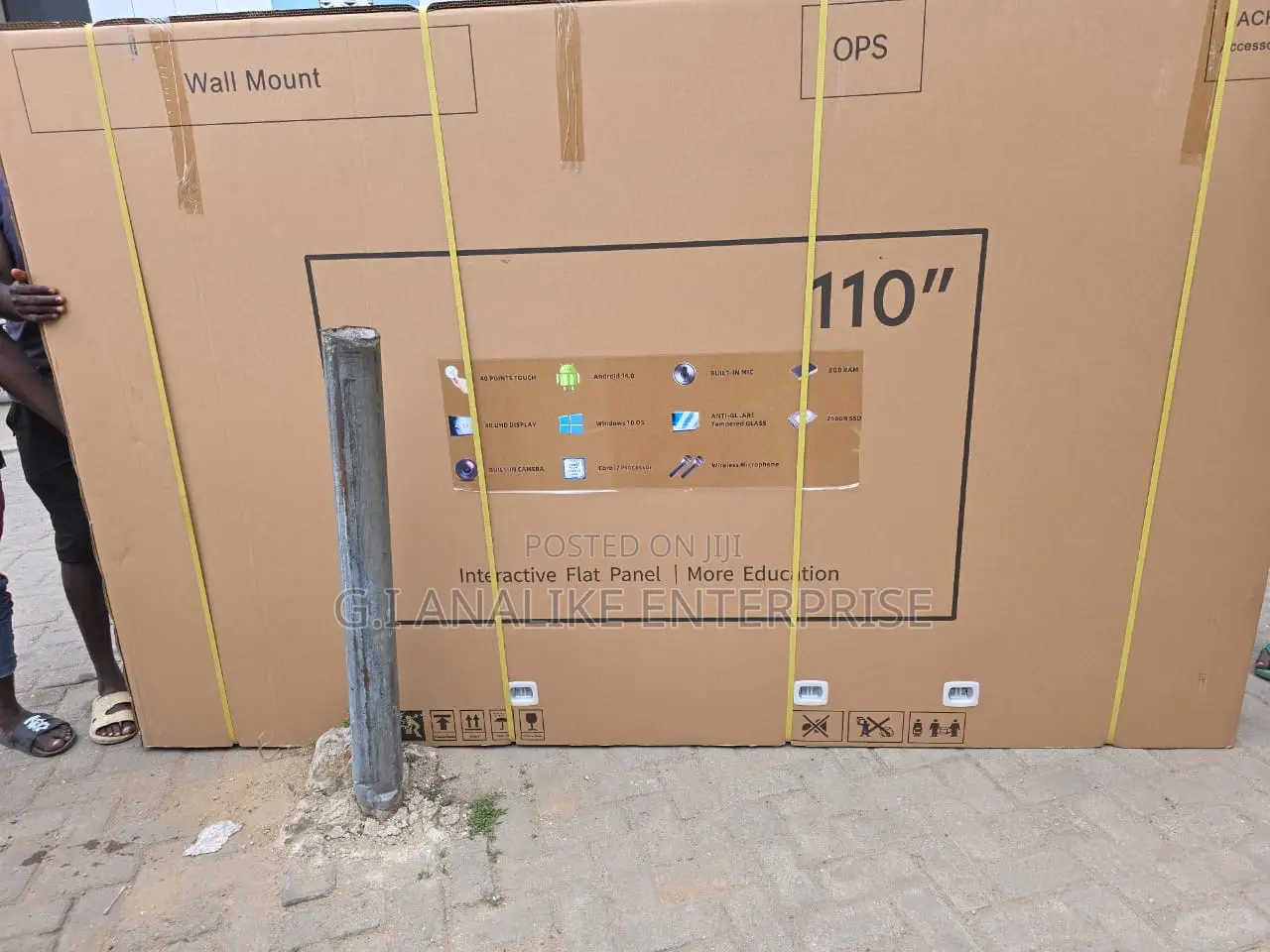 Riotouch 110 Inch Interactive Flat Panel Display Screen.