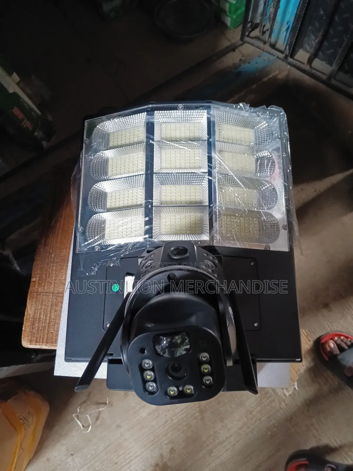 Solar Powered Camera With Bright Lights