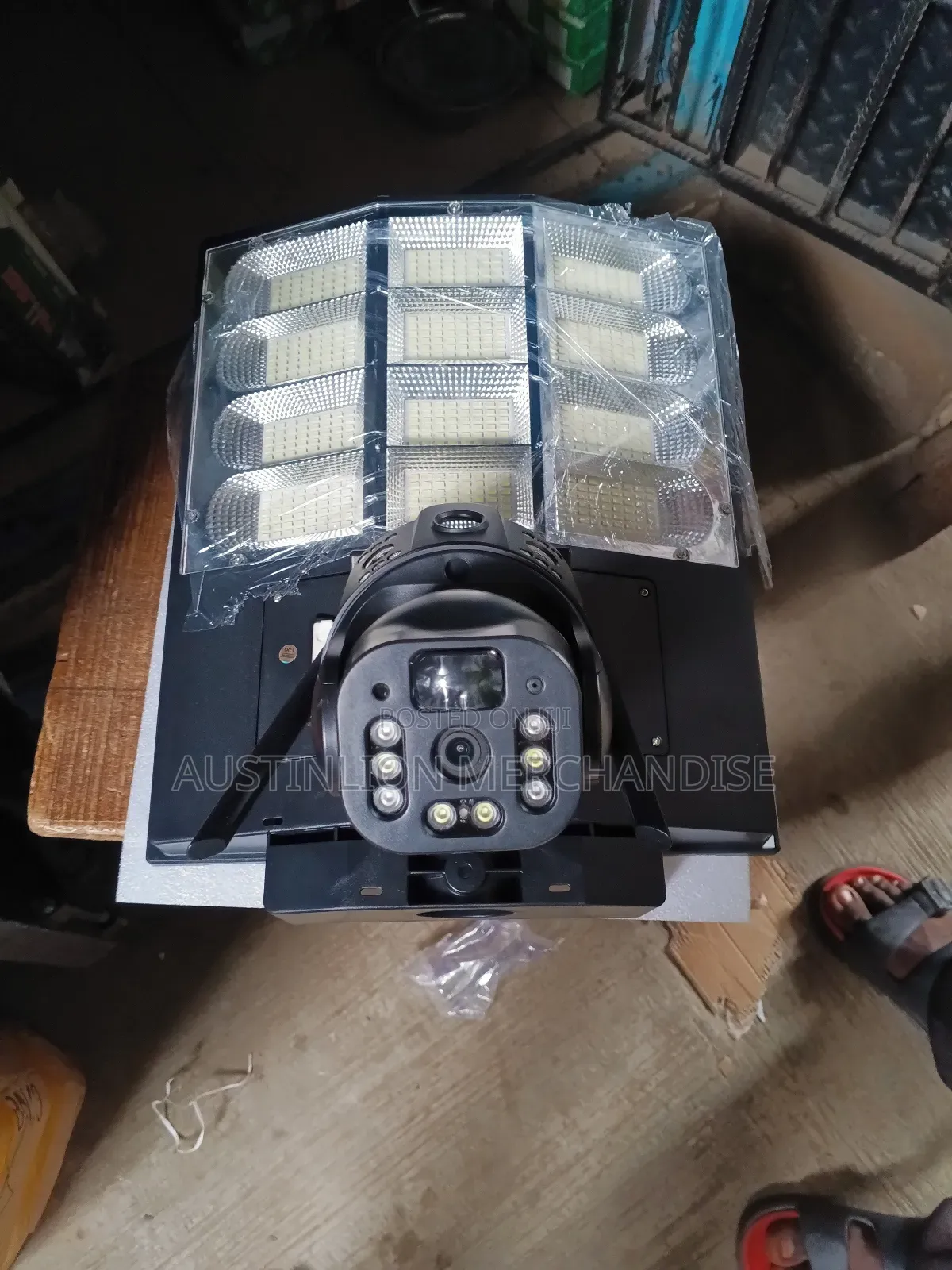 Solar Powered Camera With Bright Lights