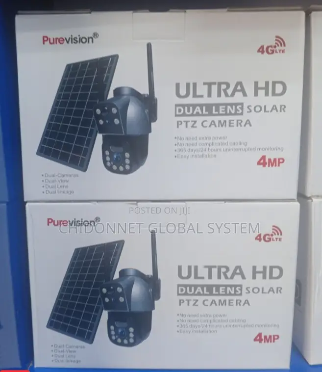 4g Dual Lens Ubox Solar 4mp+4mp