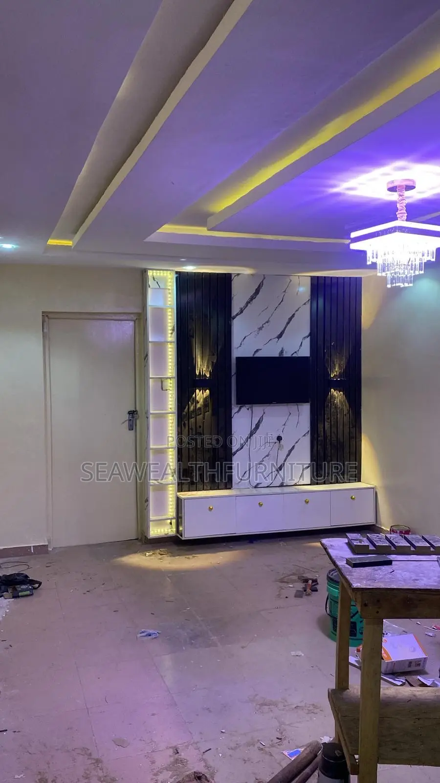 8ft by 8ft Tv Console Make at Request