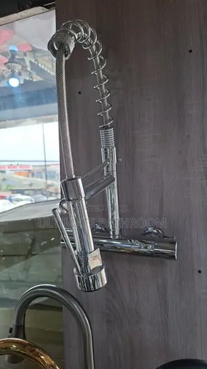 Chrome Wall Mounted Kitchen Mixer Tap